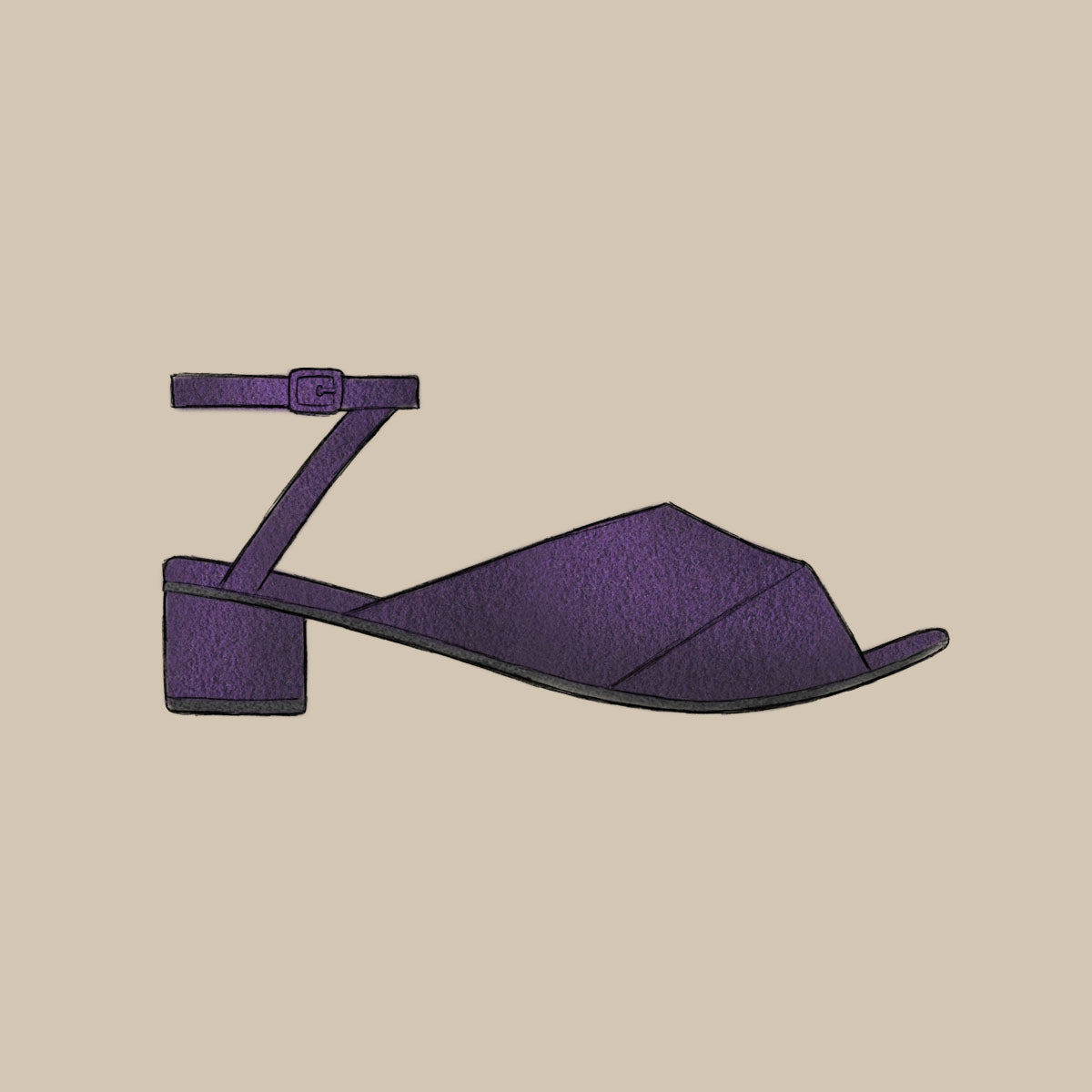 Erica Heel Sandal [$250] Made to Order Balance