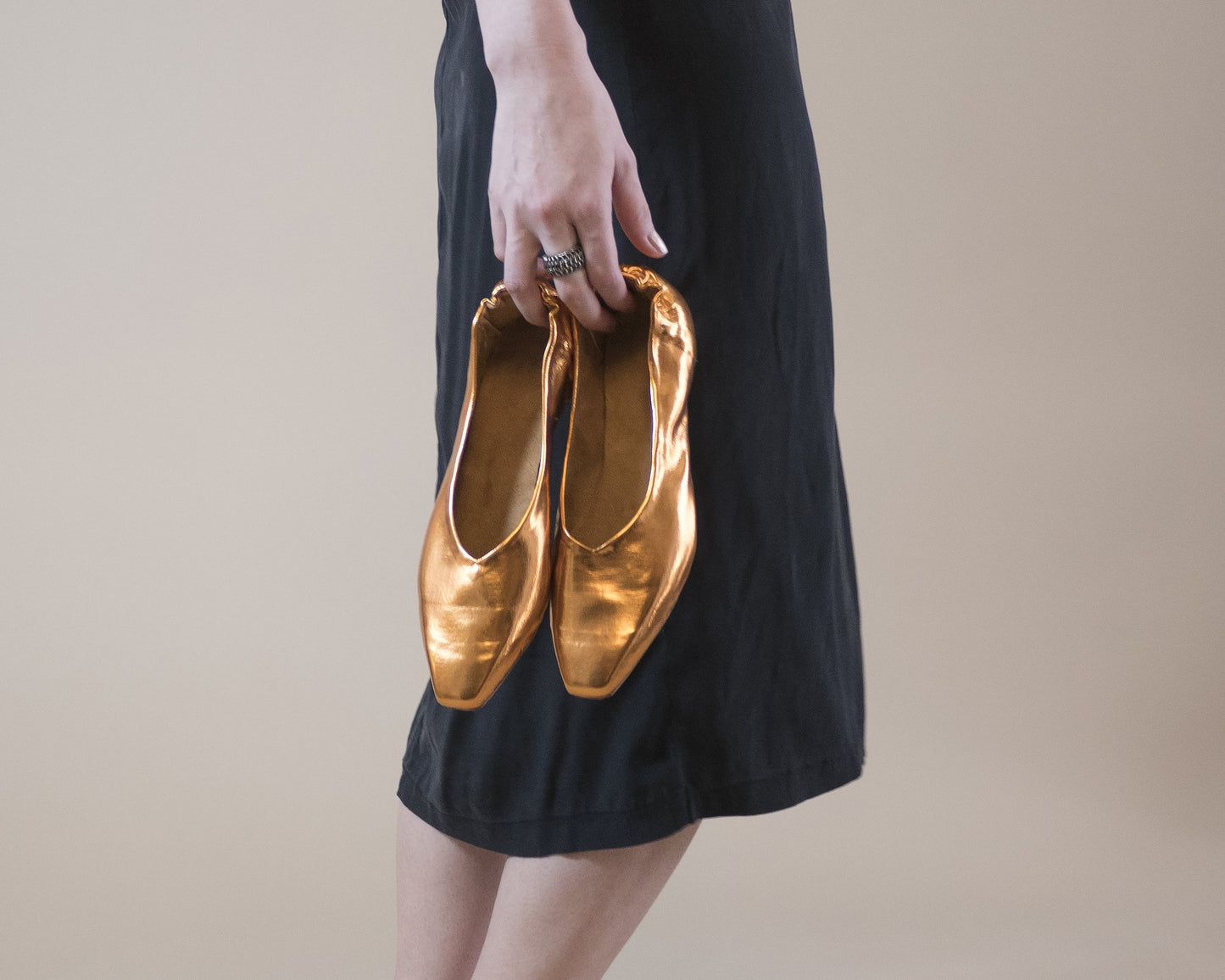 Kiren Flat [Copper Vegan Leather]