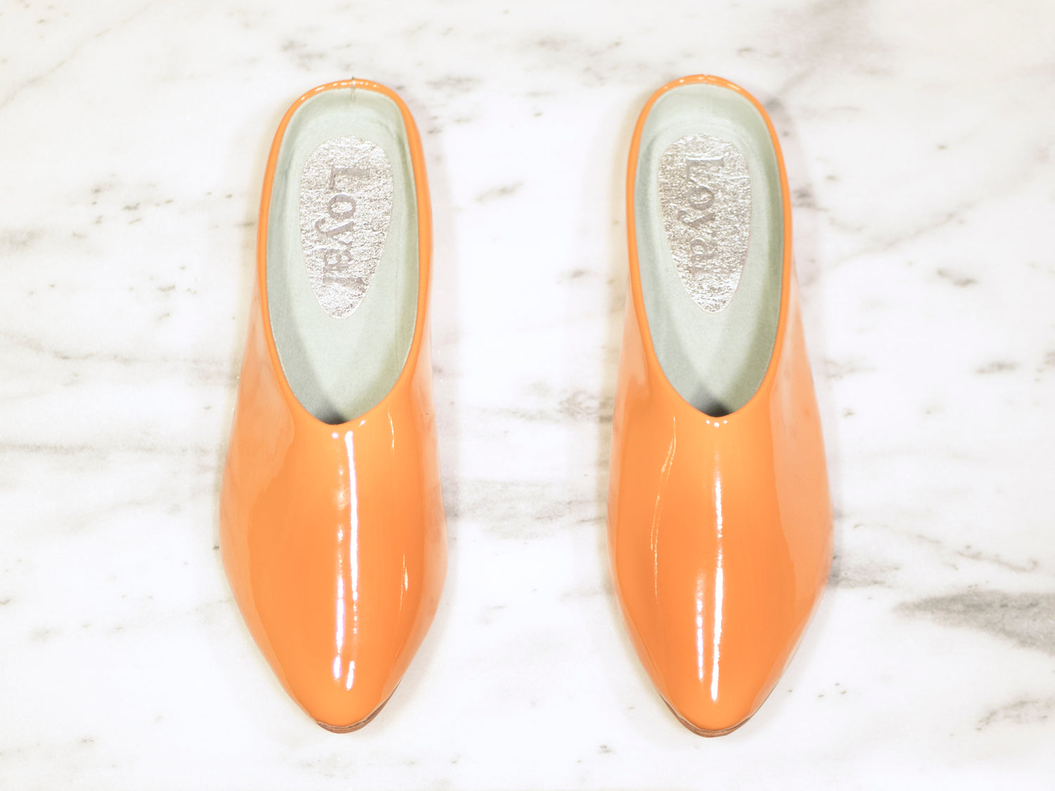 Willow Mule [Apricot Patent] – Loyal Footwear